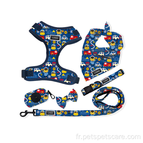 Ensemble de harnais de chien Ensemble d'accessoires pour animaux de compagnie personnalisés de haute qualité